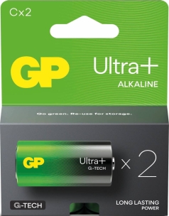 Blister de 2 piles "Ultra Plus" LR14 C Alcaline - lot de 10 blisters