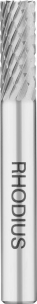 Fraise métallique cylindrique sur tige 6mm