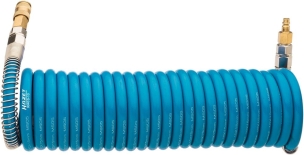 Rallonge tuyau air spirale polyurethane filetage 3/8" 7,62 m 10 bars diam 10mm