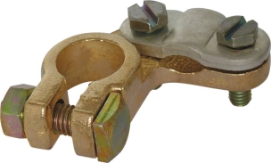 Collier de batterie PL à barrette/double serrage 90mm²/pôle (+) - lot de 25 pcs