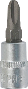 Douille tournevis 1/4" avec embout 37mm Phillips® PH3