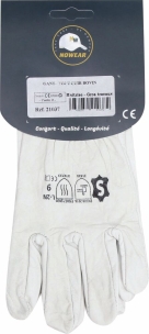 Gants de maîtrise tout cuir fleur de buffle T.9 - lot de 12 pcs sur carte