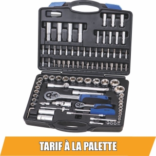 Coffret de douilles 1/4" 1/2" - 93 pcs