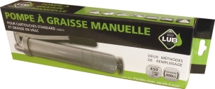 Pompe à graisse manuelle avec flexible/agrafe
