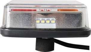 Feu arrière carré LED gauche 12/24V 4 fonctions - blister