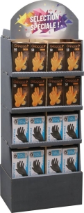 Présentoir de 80 boîtes de gants