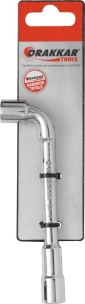 Clé à pipe débouchée 6 pans/6 pans de 9mm - carte