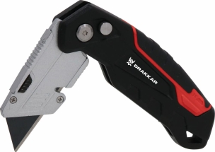 Couteau 19mm métallique lame trapézoïdale 3 positions - blister