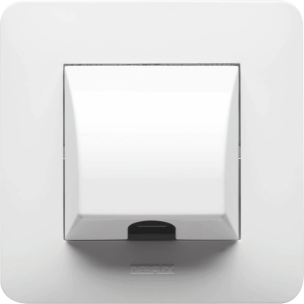 Sortie de câble encastrée blanc brillant