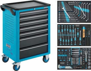 Servante d'atelier 7 tiroirs "Assistent" composée de 193 outils
