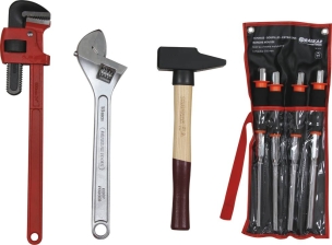 Servante d'atelier 7 tiroirs et 2 portes latérales composée de 107 outils PL - modules finition carbone