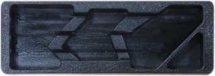 Module PVC 397x145x40mm vide pour clés mixtes 27-30-32mm