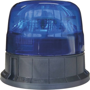 Gyrophare LED flash fixation à plat bleu