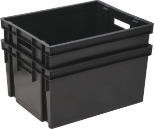 Bac de rangement gris 30L 441x345x235mm