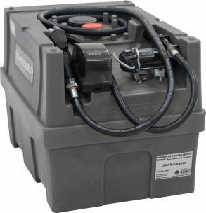 Cuve de ravitaillement gasoil PE 200L avec kit pompe à gasoil avec plateforme 20V Li-ion et 1 batt 4Ah