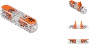 Borne à levier inline WAGO 2 conducteurs - lot de 10 pcs