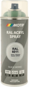 Peinture acrylique RAL 6011 vert réséda - lot de 6 aérosols de 400ml