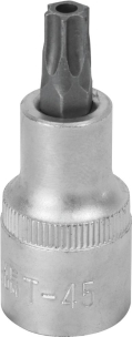 Douille tournevis 1/2" avec embout 55mm Torx® alésé TT45
