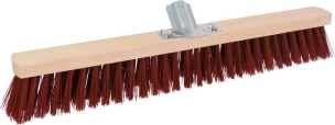 Balai d'atelier poils PVC 600x57mm avec manche bois