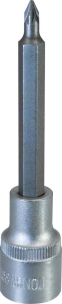 Douille tournevis 1/2" avec embout 105mm Pozidriv® PZ1