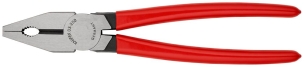 Pince universelle 250mm avec tranchant - Gainage PVC - Tête polie - Marquage EAN
