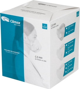 Masque de protection jetable FFP2 avec soupape - boîte de 12 pcs