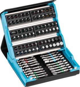 Embout hexagonal 1/4" - boîte PVC de 96 pcs