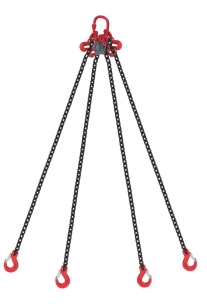 Elingue chaîne 4 brins ajustable 11,2T 4m grade 80