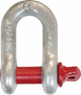 Manille droite avec axe vissé à œil 11mm 1T grade 80 - sachet