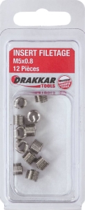 Insert fileté M5x0,8 - blister de 12 pcs