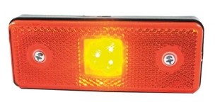 Feu de position LED 12/24V orange à fixer - blister