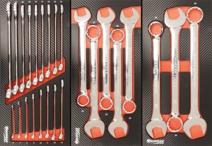 Servante d'atelier 7 tiroirs composée de 180 outils - modules carbone