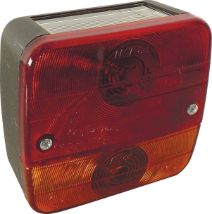 Feu arrière carré 4 fonctions - lot de 100 pcs