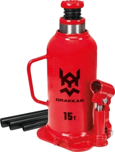 Cric bouteille hydraulique base soudée 15T