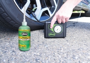 Gel anti-crevaison 473ml avec compresseur 12V pour pneu tubeless