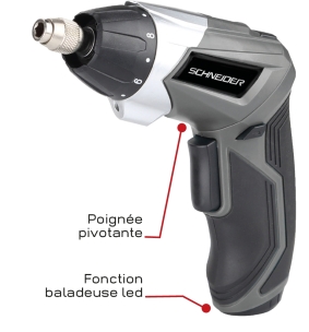 Visseuse 3,6V 4Nm avec 54 embouts - coffret Visseuse 3,6V 4Nm avec 54 embouts - coffret