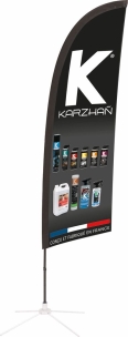 Oriflamme Karzhañ avec trépied 2,60m