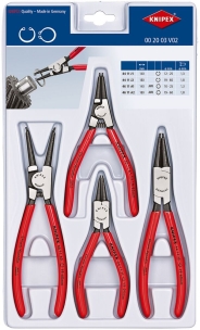 Jeu de pinces pour circlips - lot de 4 pcs