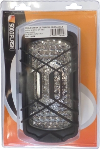 Phare avant rectangulaire 12V - blister