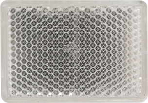 Catadioptre rectangle 56x39mm adhésif blanc Catadioptre rectangle 56x39mm adhésif blanc