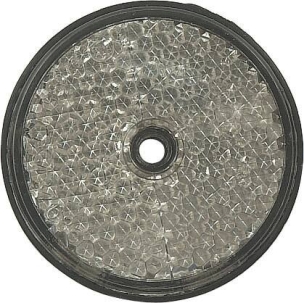 Catadioptre rond 60mm blanc à fixer