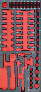 Module mousse vide - finition métal pour douilles 1/4"