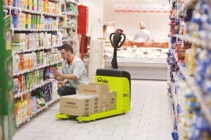 Transpalette électrique 1,2T fourche 1150x520mm