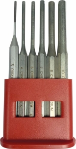 Chasse-goupilles 3-4-5-6-8-10mm - présentoir de 6pcs