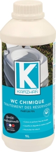 Traitement pour WC chimique - lot de 9 bidons de 1L avec bouchon doseur