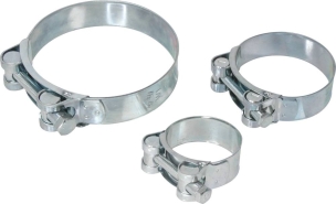 Collier à tourillons acier zingué 24mm de 113 à 121mm - lot de 50 pcs