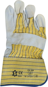 Gants docker fleur de bovin avec manchette renforcée T10 - carte