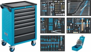 Servante d'atelier 7 tiroirs "Assistent" composée de 292 outils