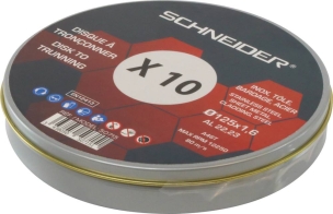 Disque à tronçonner acier/inox 125x1,6x22 - boîte de 10 pcs
