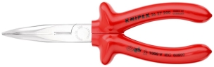 Pince coudée 200mm demi-ronde isolée 1000V VDE